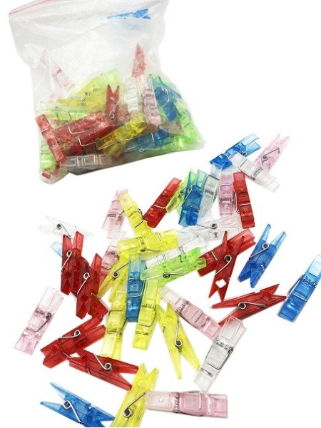 MINI BROCHES COLOR X100 EN BOLSA