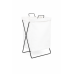 Cesto de Ropa Blanco - Liso - Impermeable - Estructura de Metal Rigida - Plegable - 36 x 32 x 54 cm -