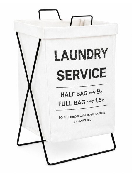 Cesto de Ropa Blanco Laundry - 36 x 32 x 54 cm -  PRECIO POR BULTO CERRADO - UxB: 50 uni.
