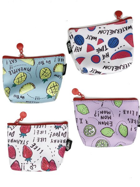 MONEDERO FRUTAS  (10x9cm)